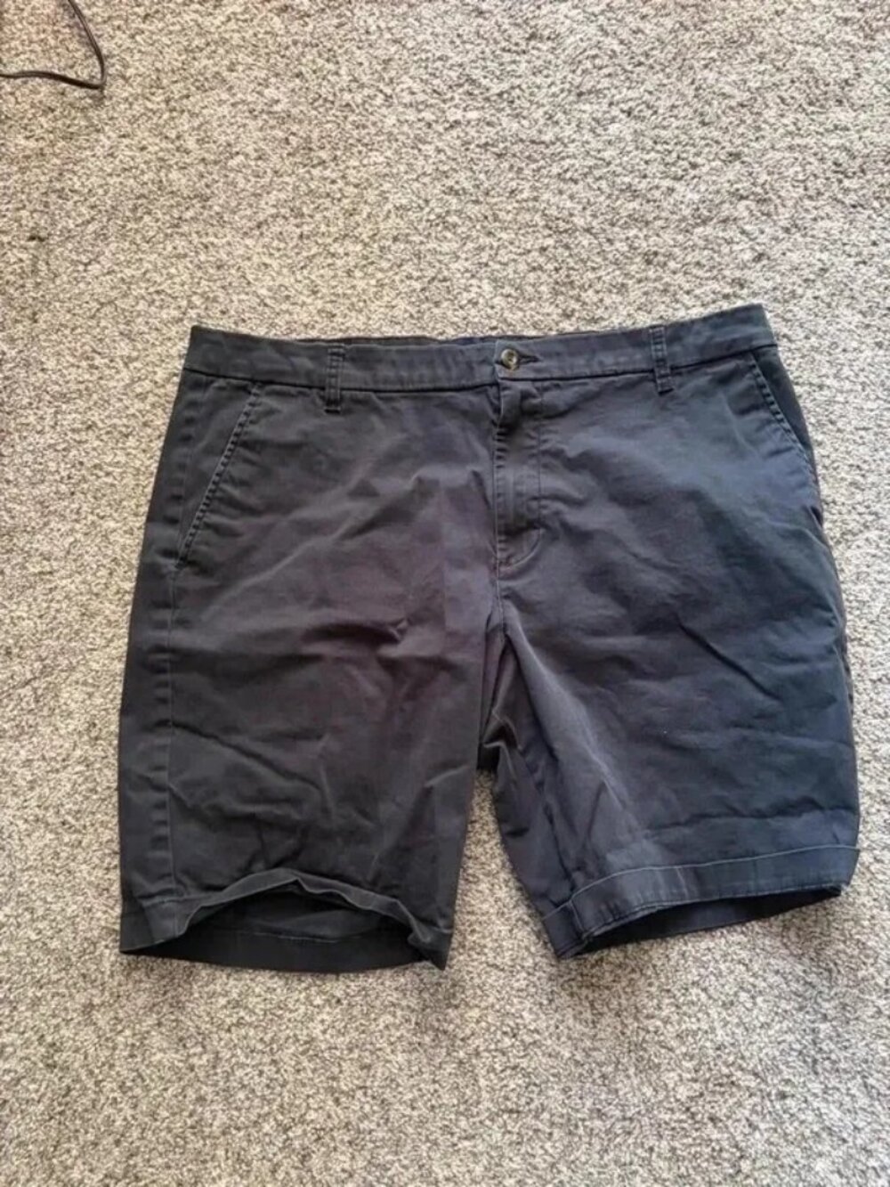 GAP Men’s Size 38 Black Chino Shorts Classic Flat Front Casual Shorts